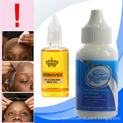 Private Label Waterproof Lace Front Wig Glue Set Strong Hold Lace Adhesive  scented lace glue